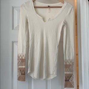 Free People Thermal Long Sleeve Tee